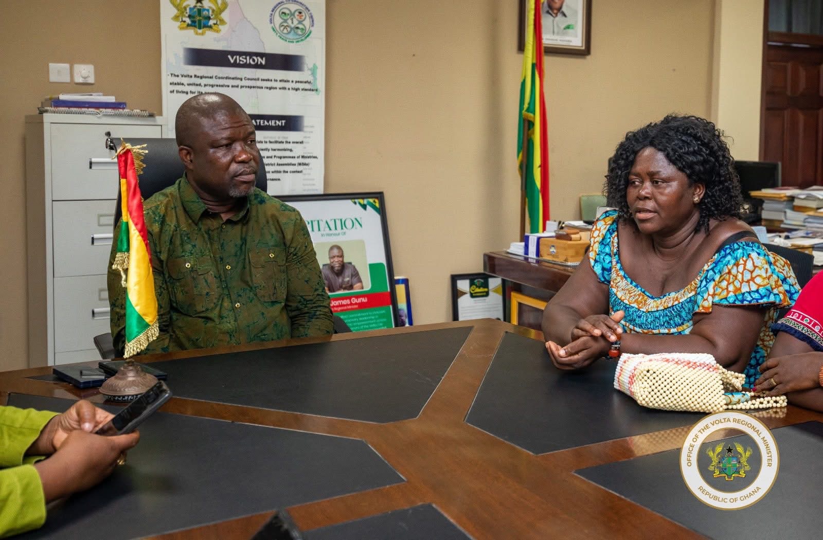 Volta Regional Minister Hon. James Gunu Hosts National Association of Beauticians and Hairdressers-Volta