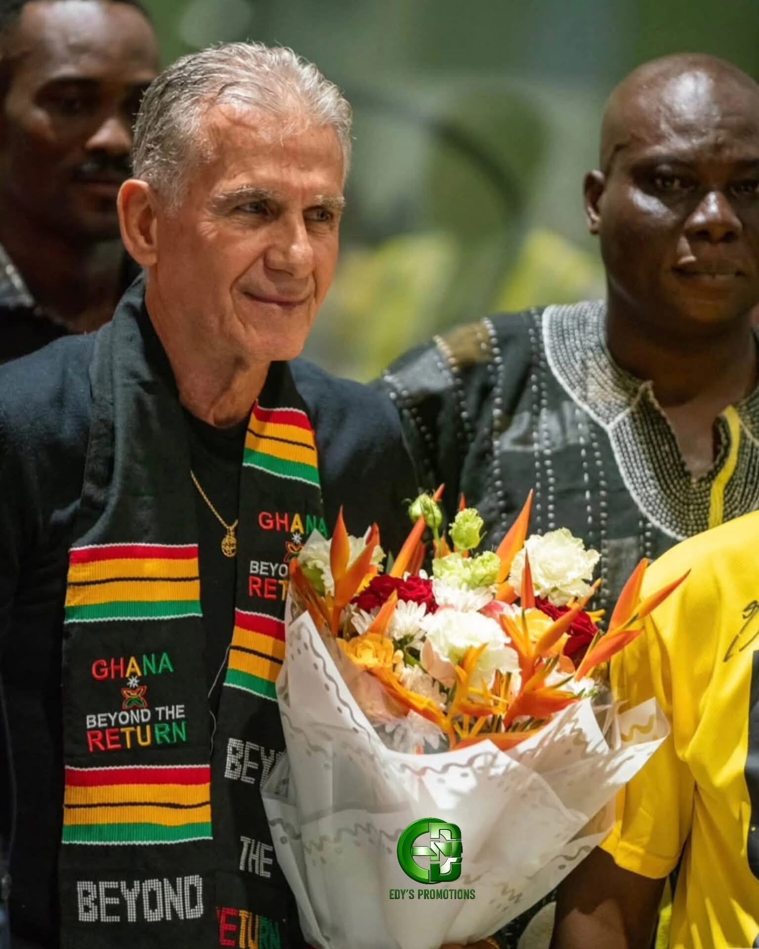 Ghana’s newly appointed head coach, Carlos Queiroz arrives in Ghana ahead of his unveiling
