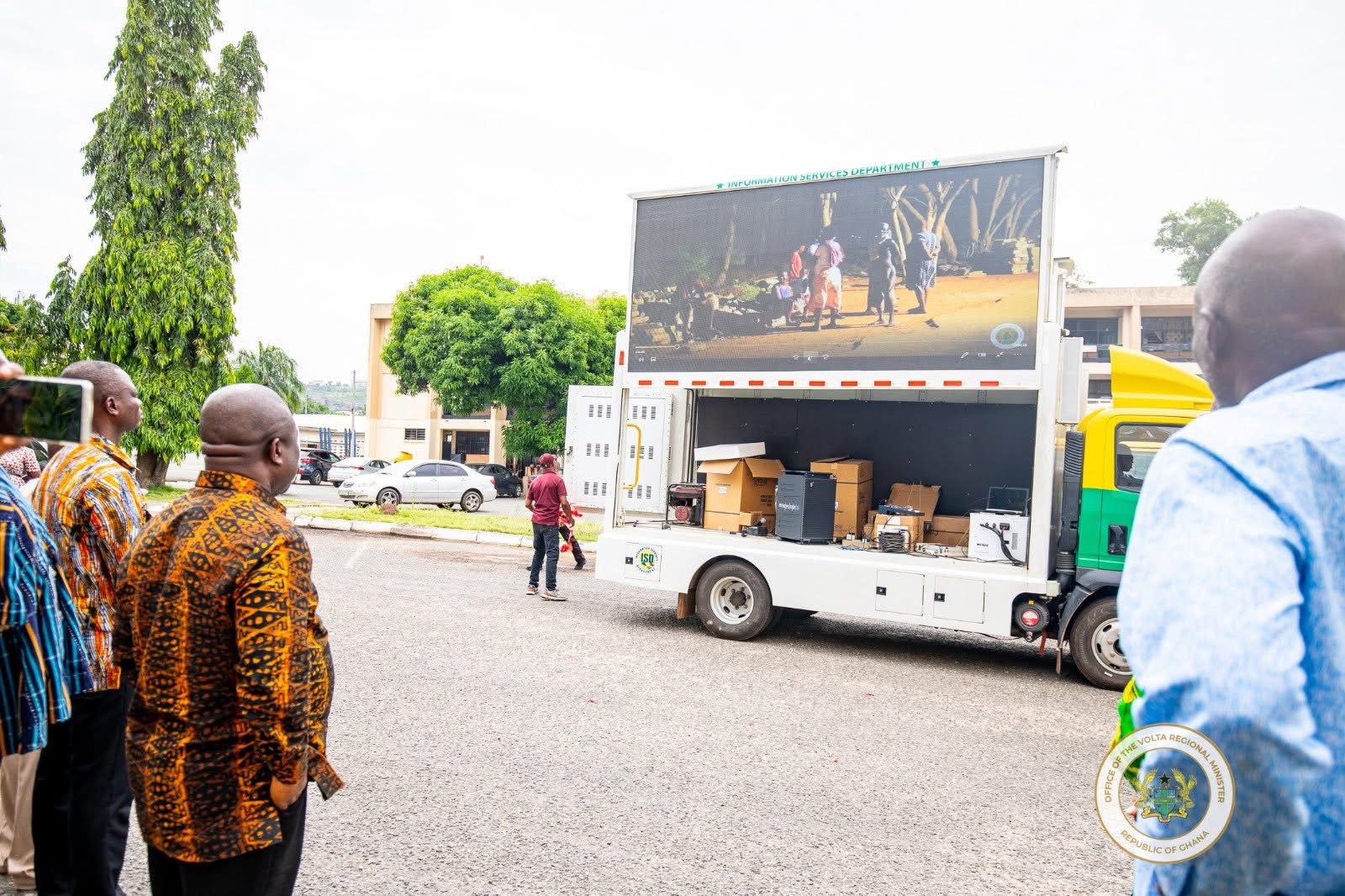 Hon. James Gunu commissions ISD state of the art communication Vans