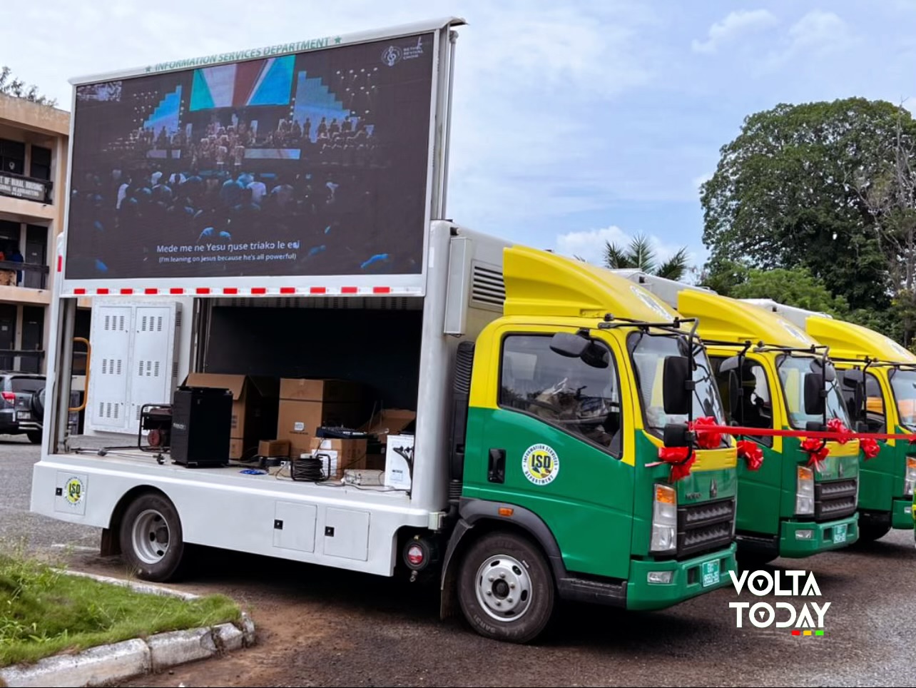 Hon. James Gunu commissions ISD state of the art communication Vans