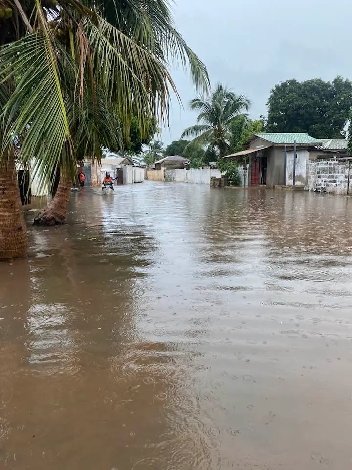 Intense rainfall and strong winds trigger flooding in Dzelukope and Keta