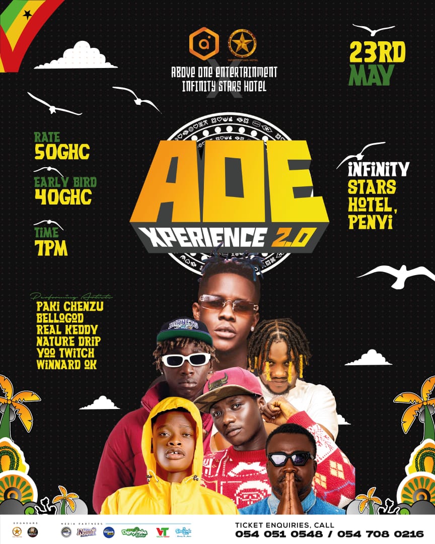 Above One Entertainment (AOE) Xperience 2.0 slated for 23rd May 2026 at Infinity Stars Hotel -Penyi