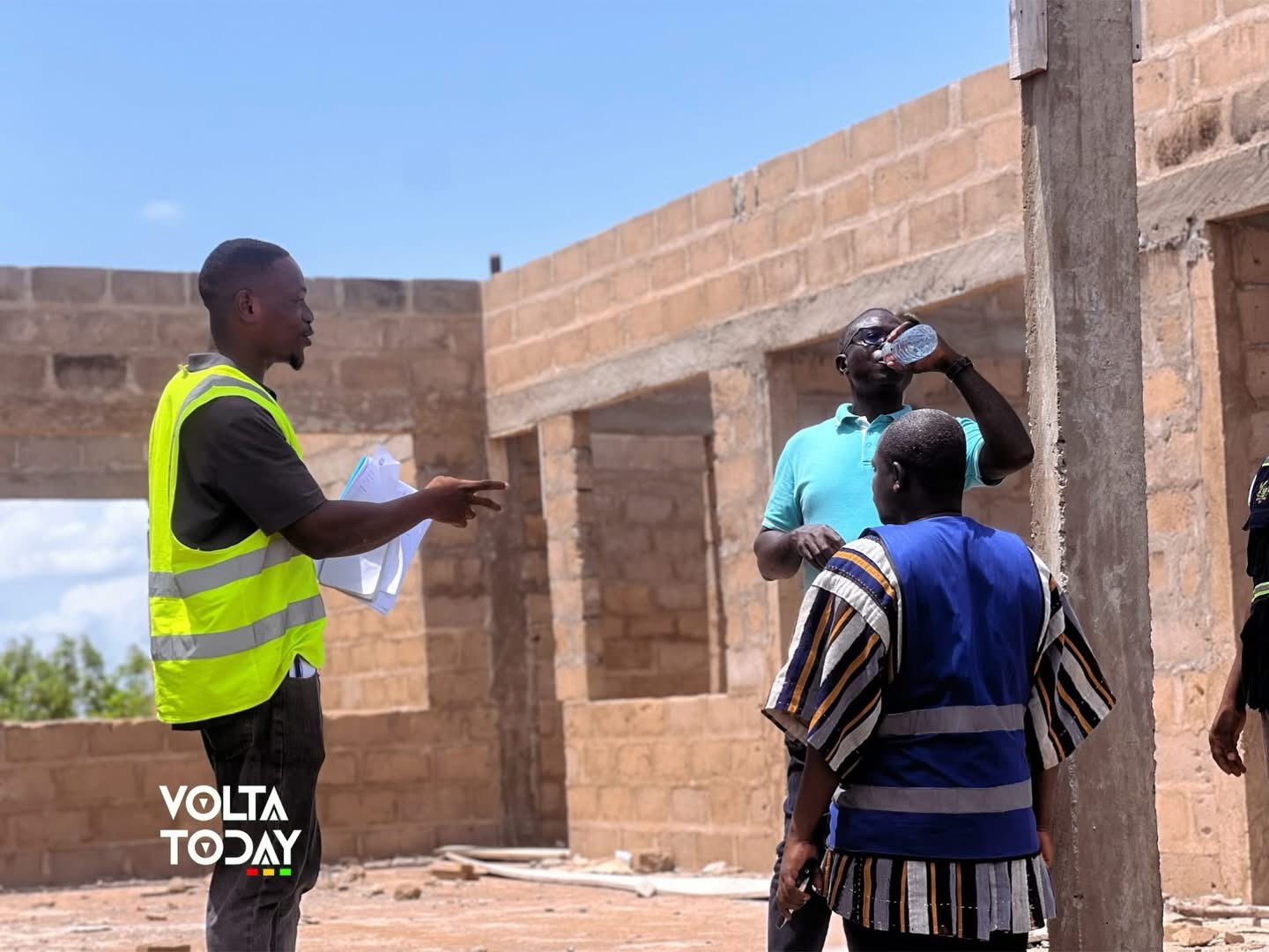 Central Tongu MP and DCE inspect Health and Education Projects