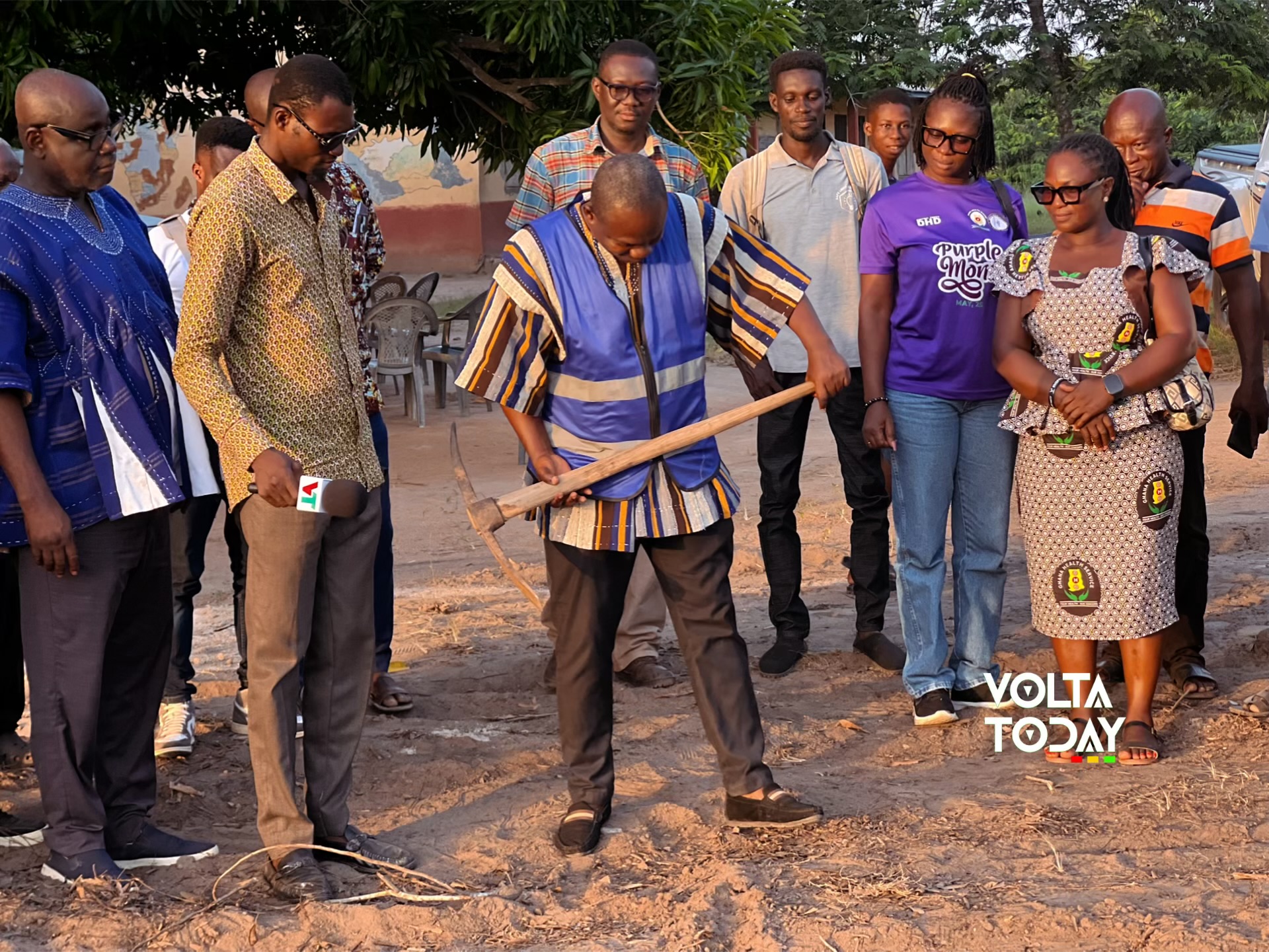 Central Tongu MP and DCE inspect Health and Education Projects