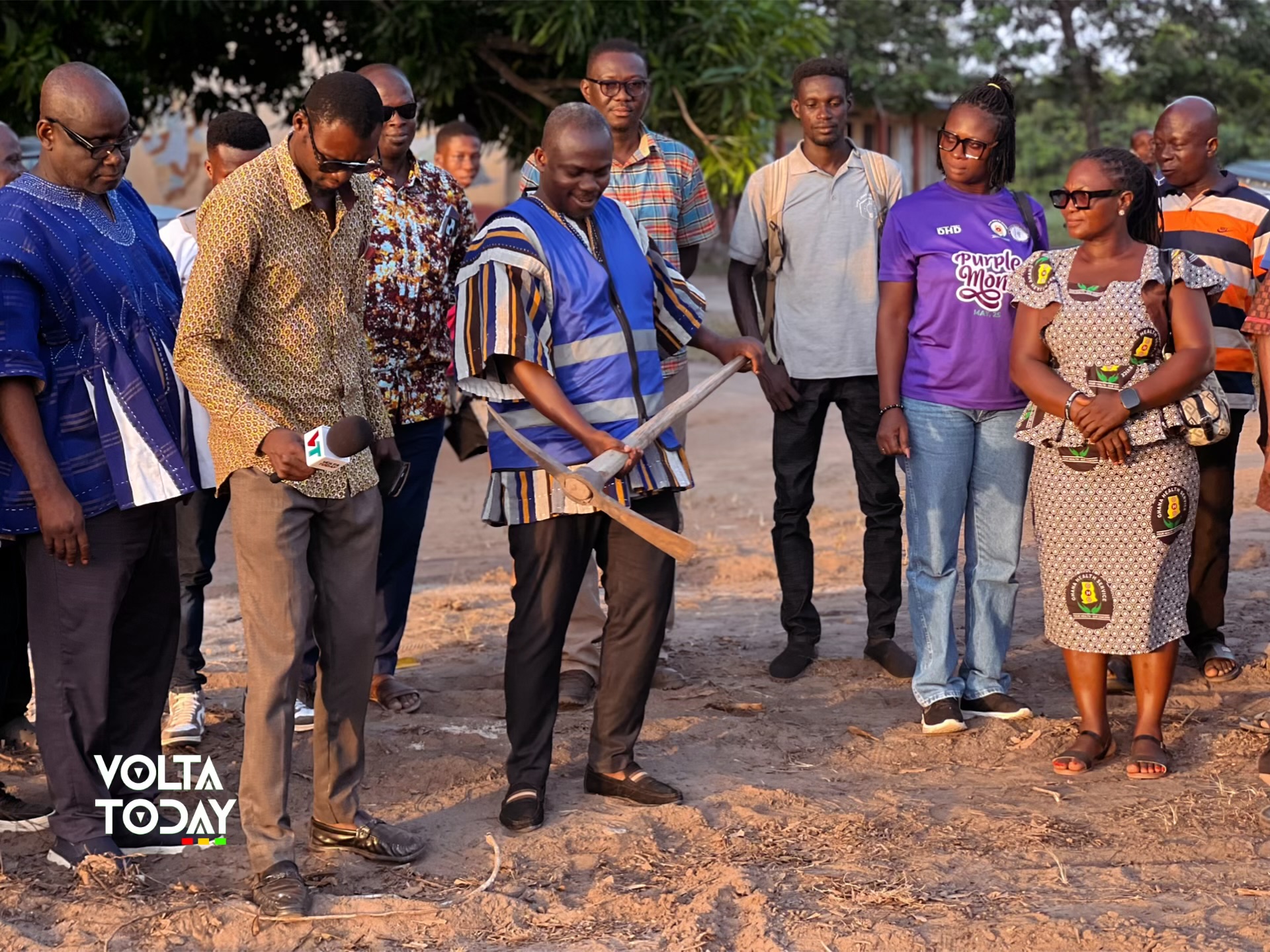 Central Tongu MP and DCE inspect Health and Education Projects