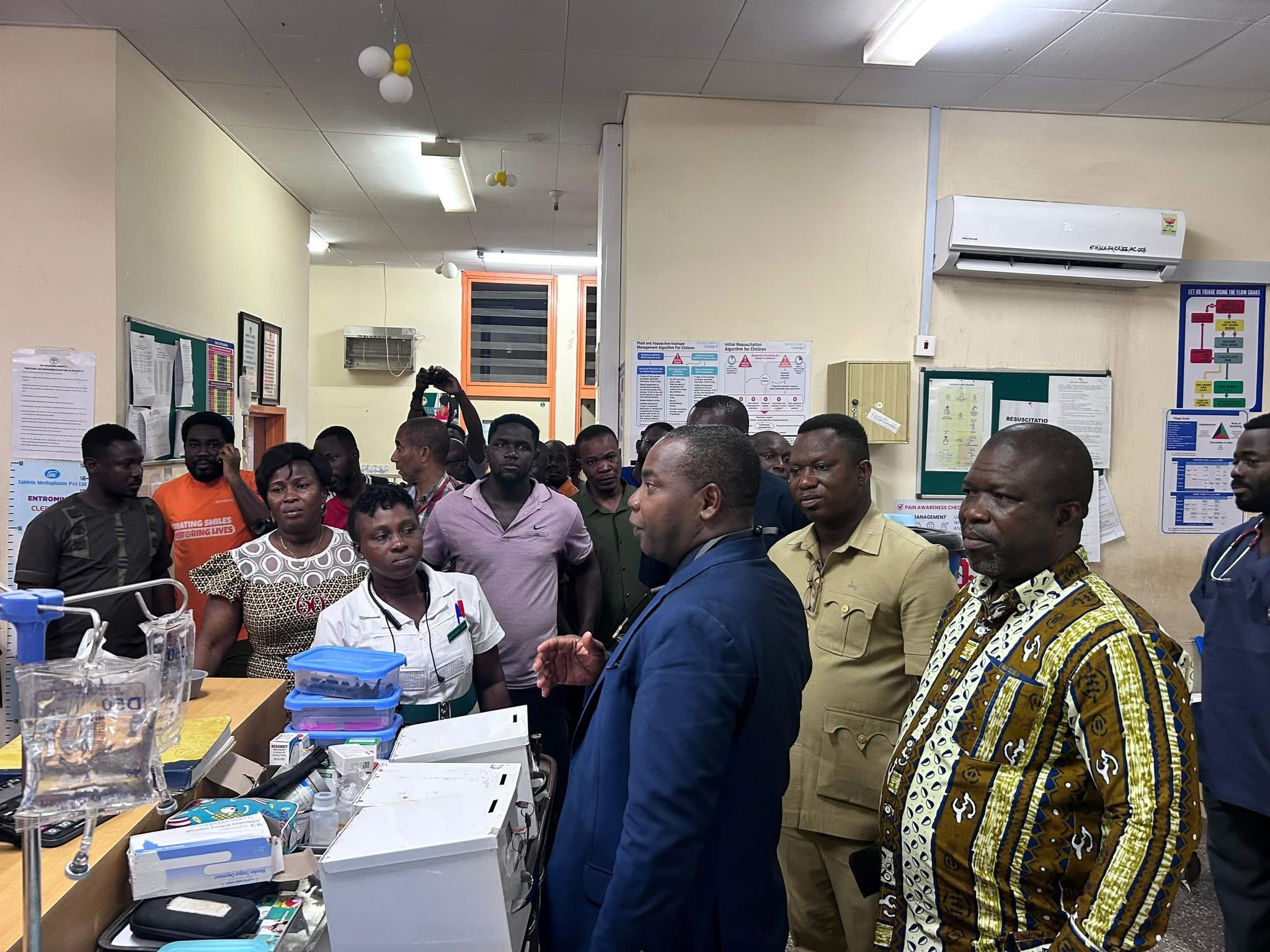 Gov’t delegation led by the Volta Regional Minister and Adaklu MP support mudslide victims with Ghs20,000