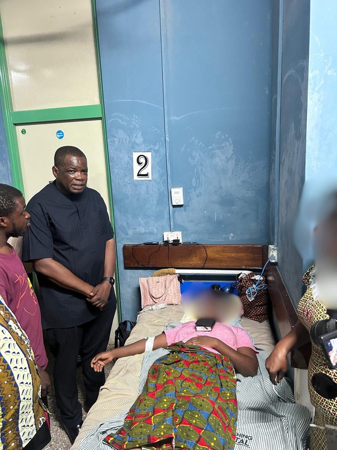 Gov’t delegation led by the Volta Regional Minister and Adaklu MP support mudslide victims with Ghs20,000
