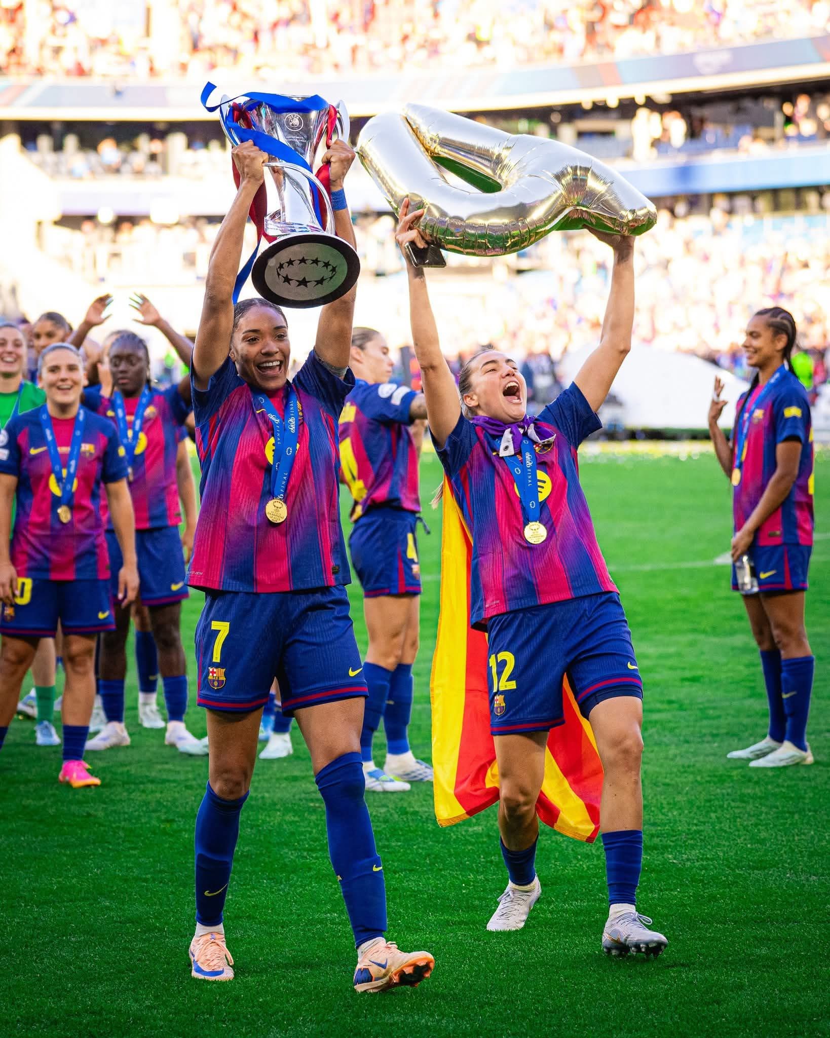 Barcelona thrash Lyon to win Women's Champions League