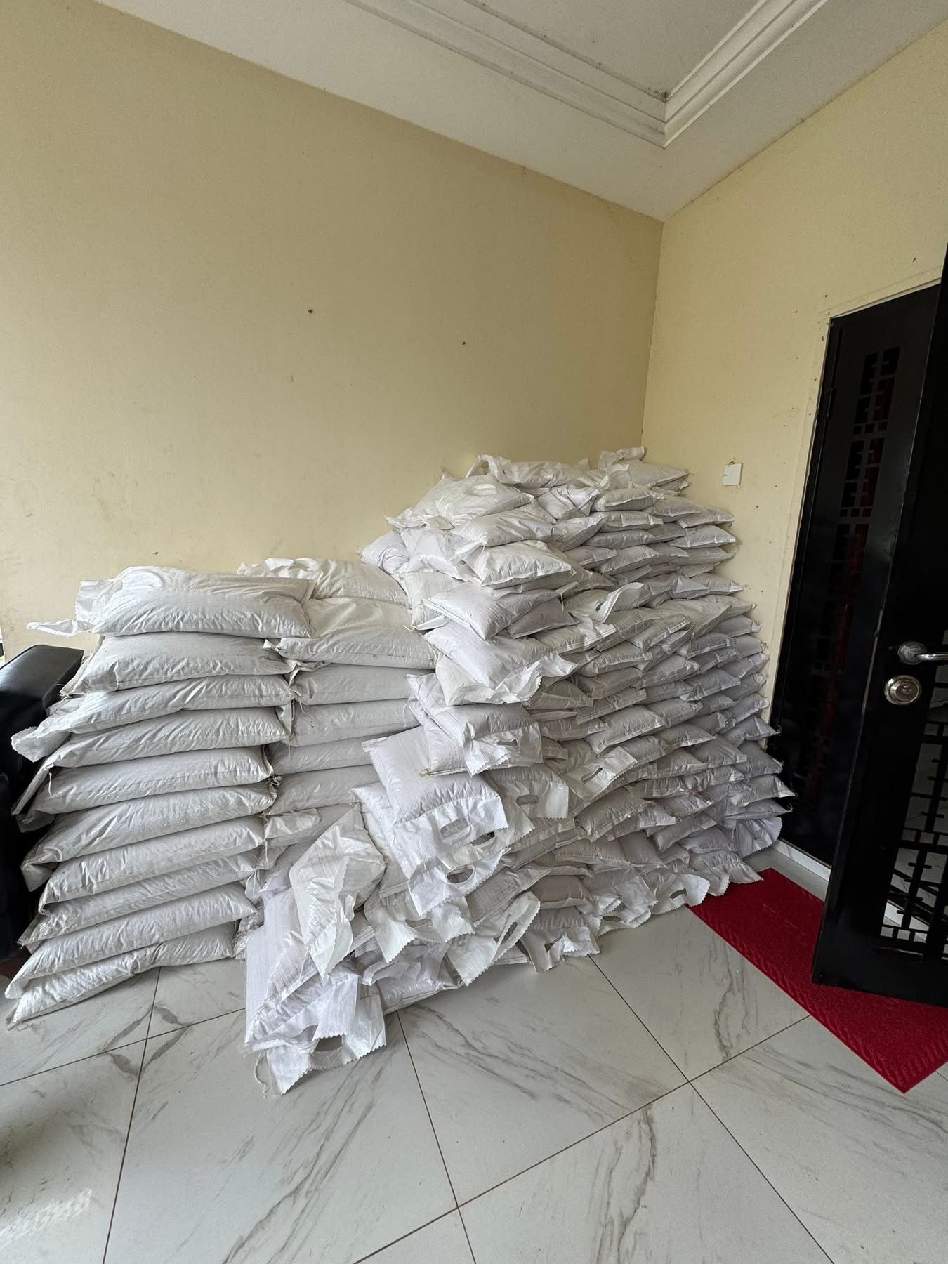 PHOTOS: Ketu North MP Hon. Edem Agbana donates relief items to flood victims
