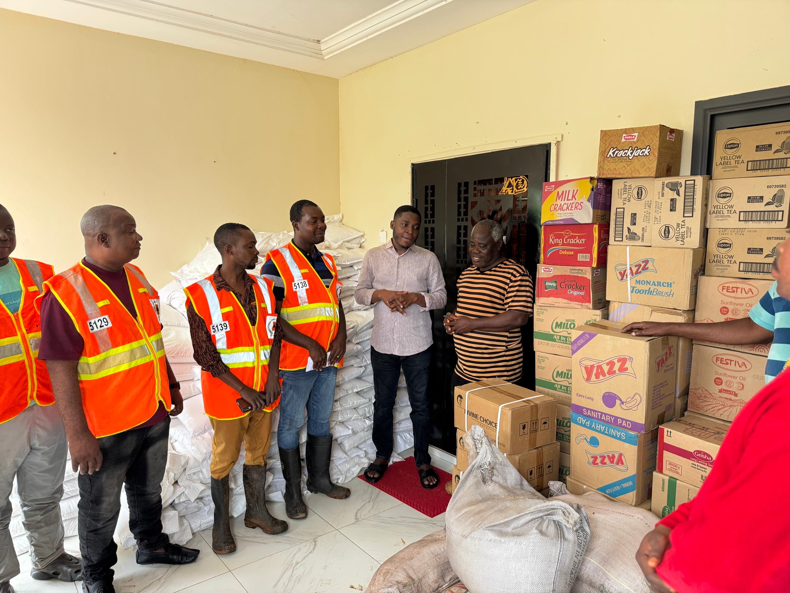 PHOTOS: Ketu North MP Hon. Edem Agbana donates relief items to flood affected victims