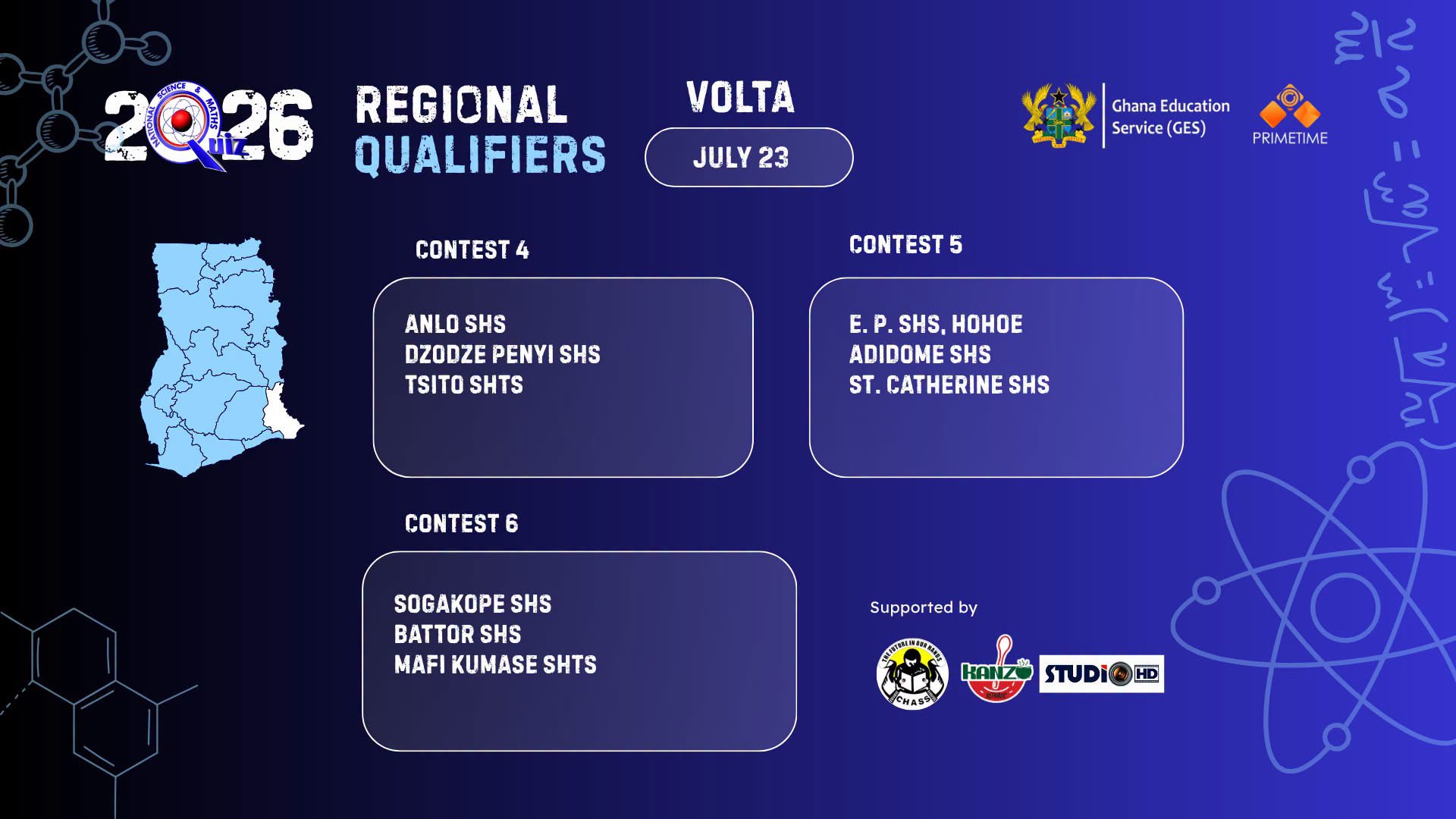 Volta Region Set to Ignite as 2026 National Science and Maths Quiz Regional Qualifiers Announced