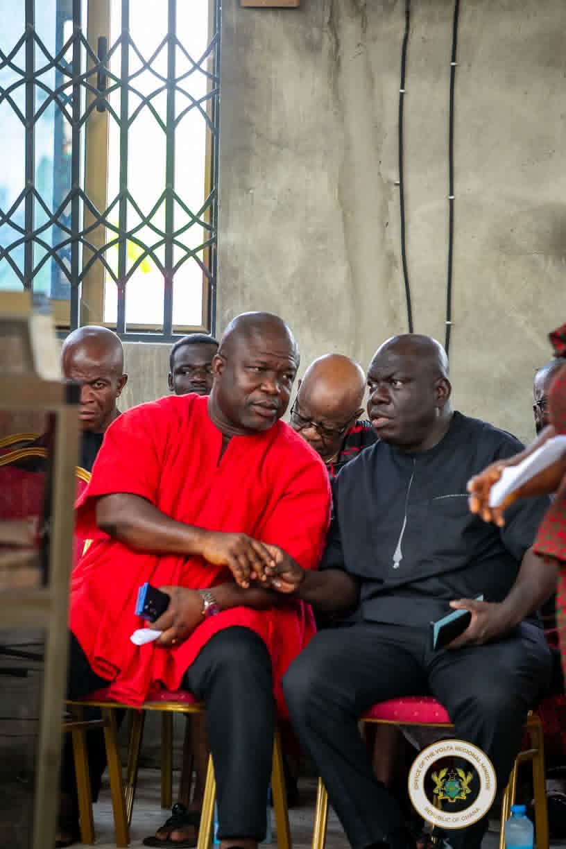 Volta Regional Minister Hon. James Gunu Consoles Bereaved Families in Agortime-Ziope District