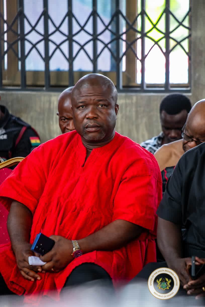 Volta Regional Minister Hon. James Gunu Consoles Bereaved Families in Agortime-Ziope District