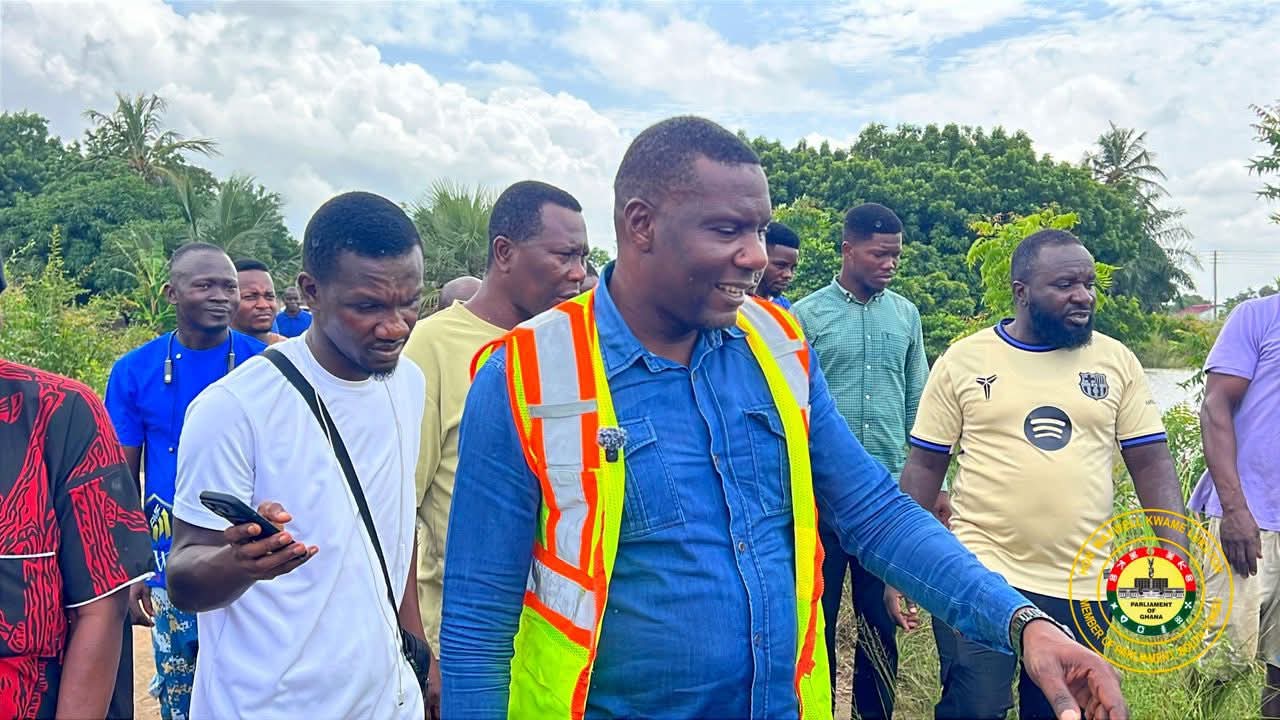 Hon. Maxwell Kwame Lukutor Sympathizes with Flood Victims in South Tongu