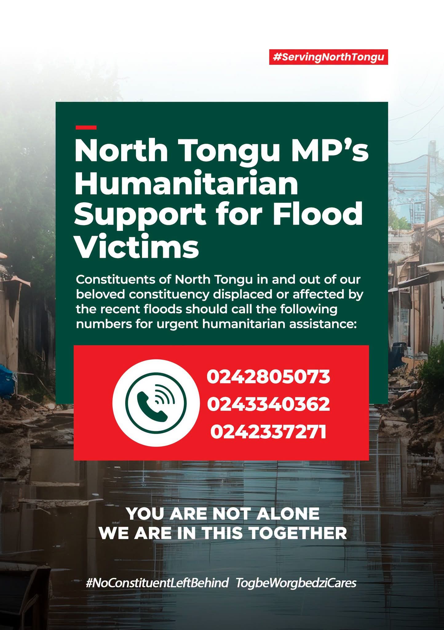 North Tongu MP Hon. Samuel Okudzeto Ablakwa Launches Humanitarian Support for Flood Victims