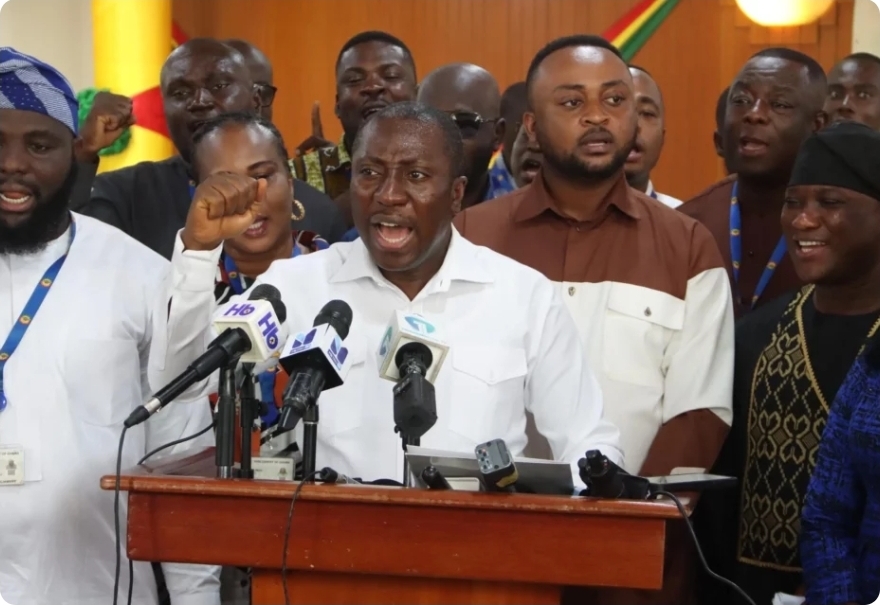 WATCH: Minority Demands Full Accountability on GHS 350m Relief Package