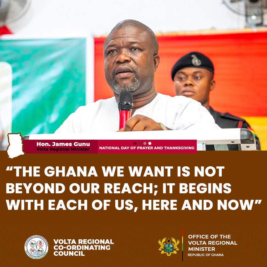 Volta Regional Minister Inspires National Unity at Day of Worship and Prayer