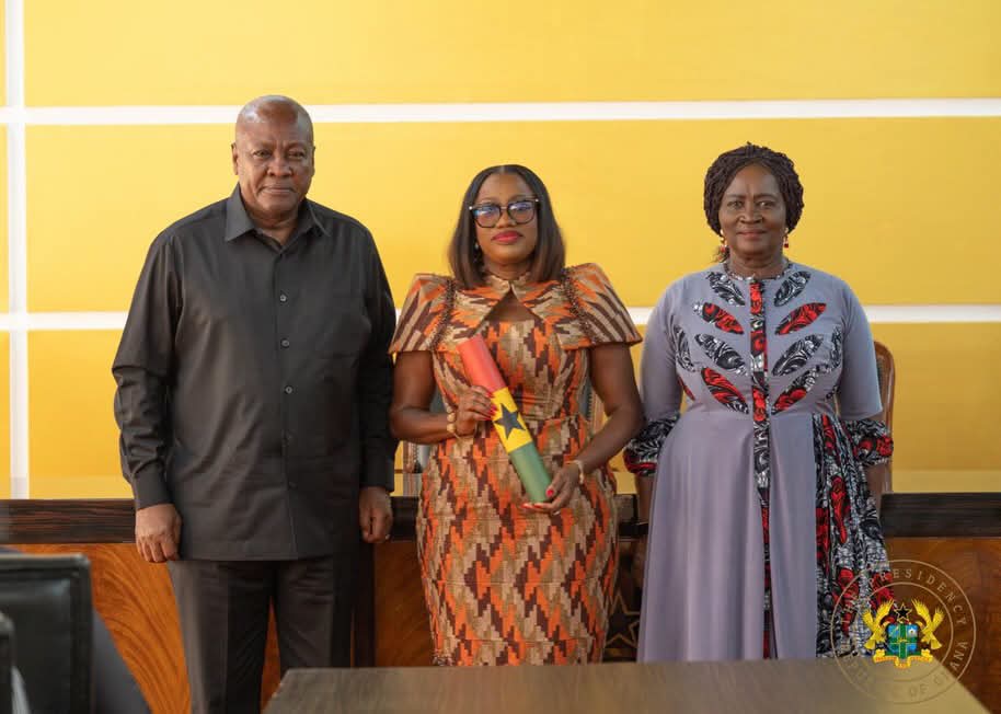 John Dramani Mahama Swears Ghana’s First Female Auditor General into Office