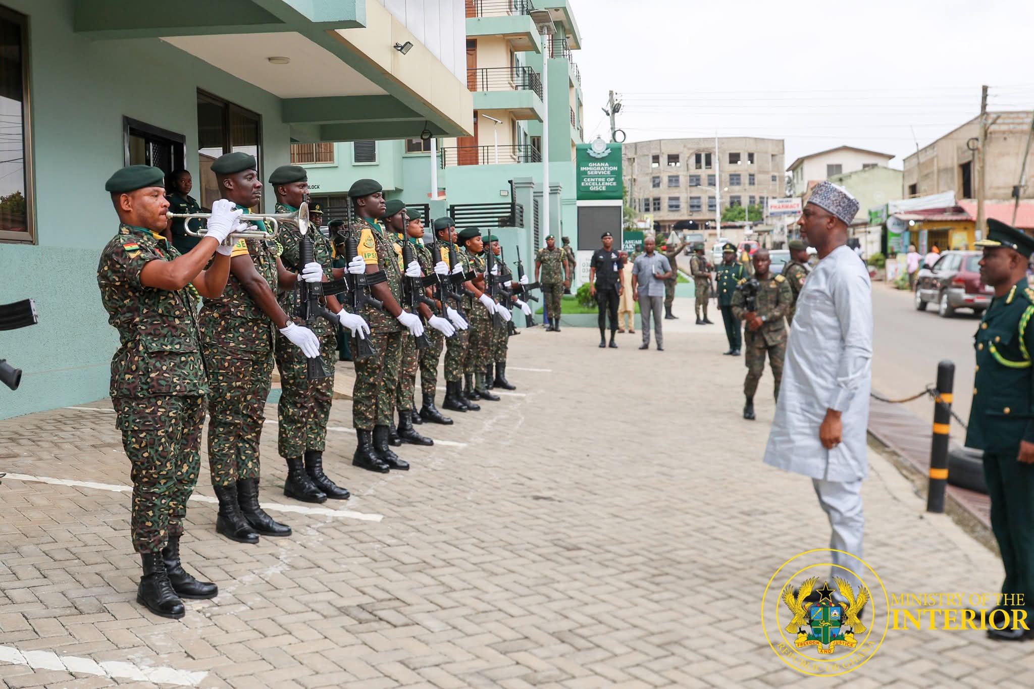 Interior Minister Urges Stronger Command Synergy in Ghana Immigration Service