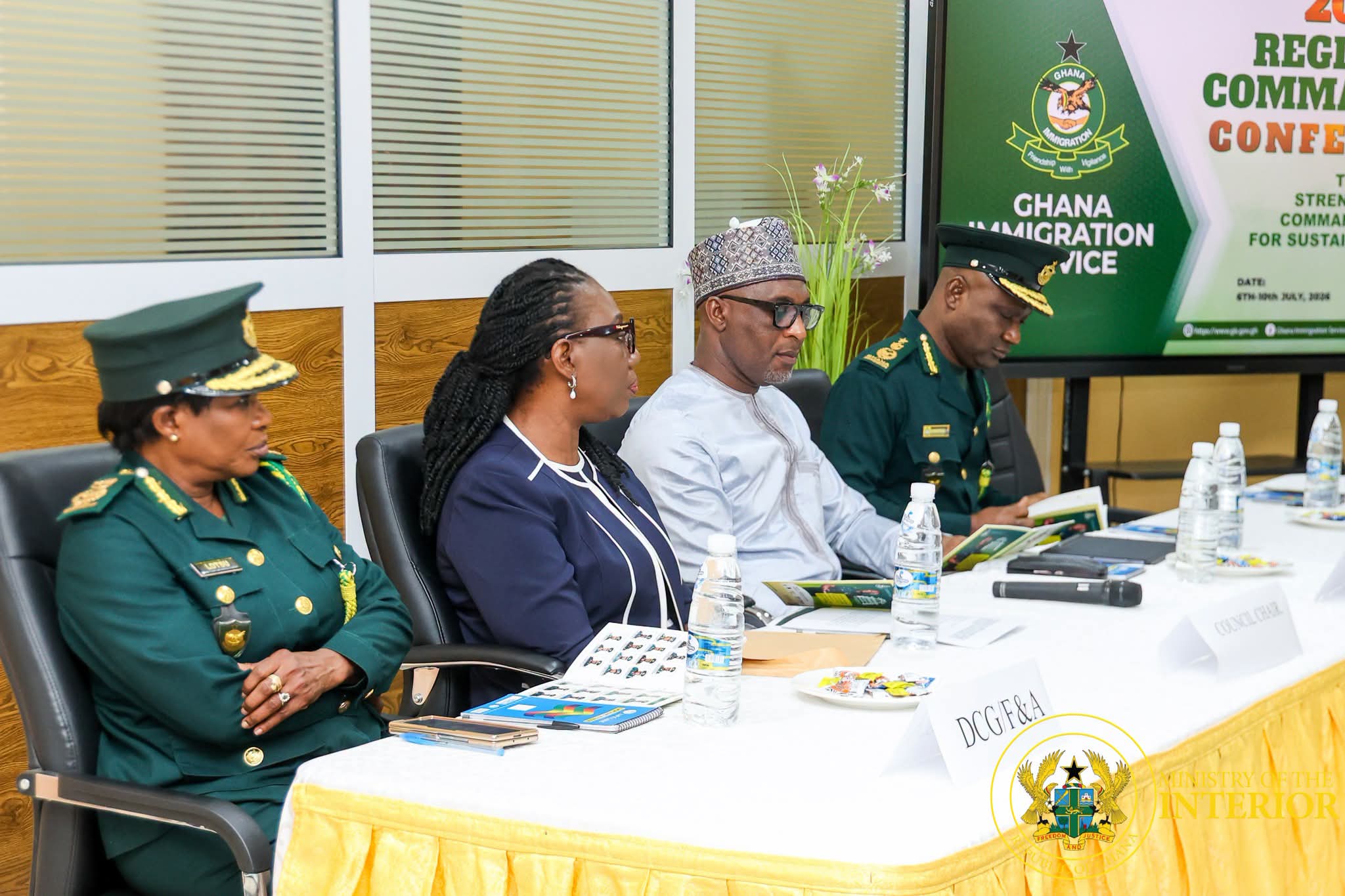 Interior Minister Urges Stronger Command Synergy in Ghana Immigration Service