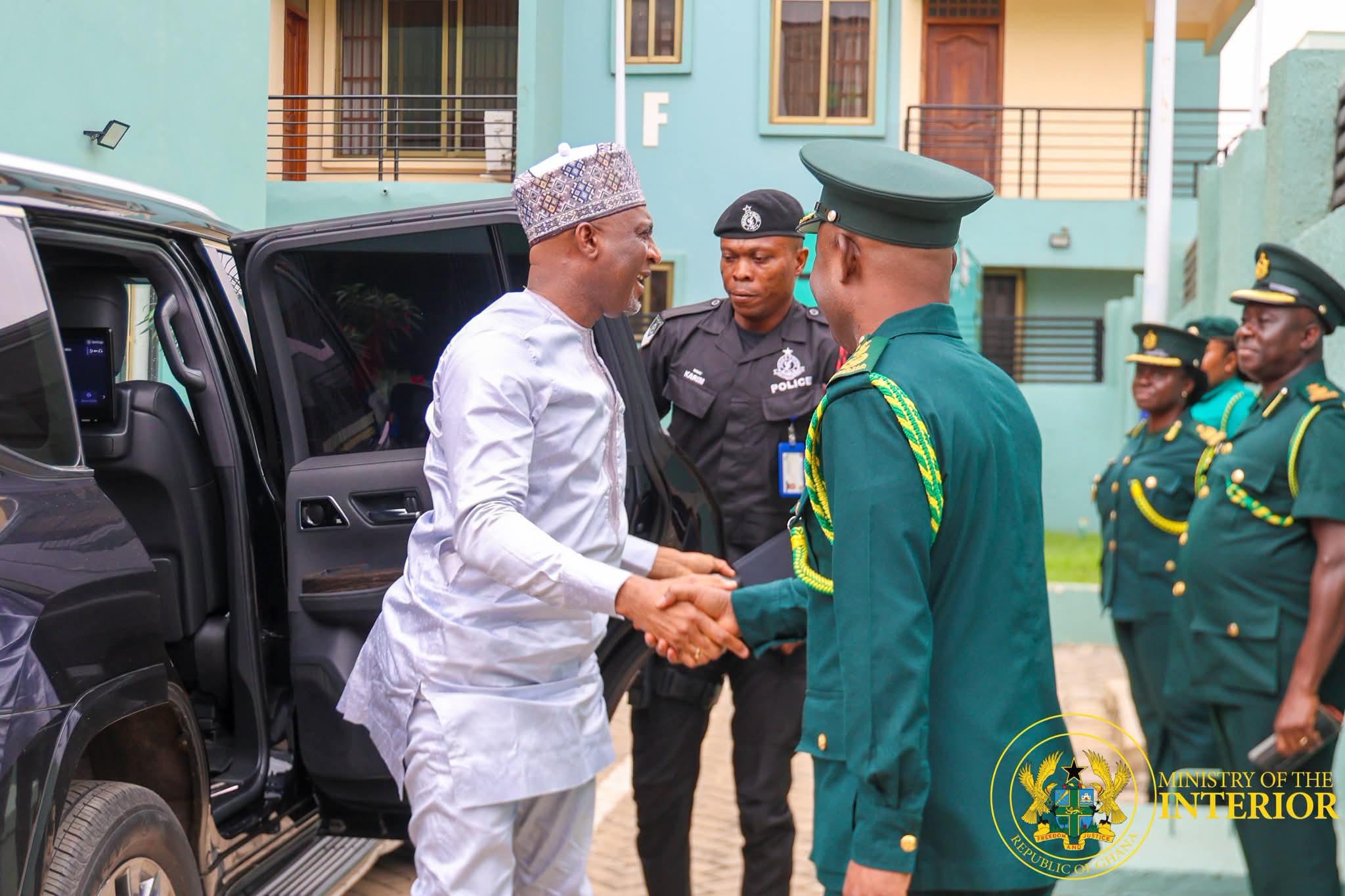 Interior Minister Urges Stronger Command Synergy in Ghana Immigration Service