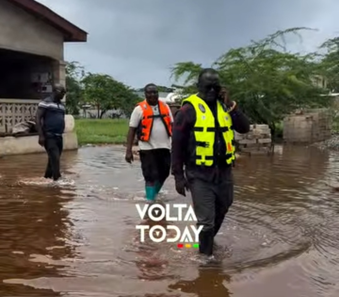 VIDEO: MP for Keta Hon Dzudzorli Gakpey Tours Homes in Azizadzi After Flooding Alongside VRA and NADMO Officials
