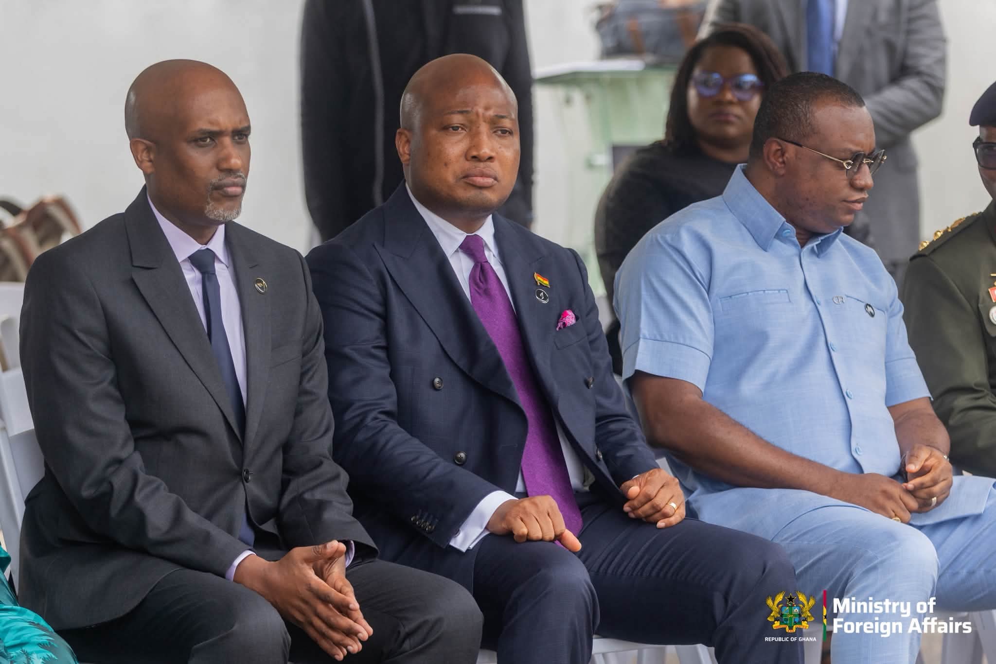 Hon. Samuel Okudzeto Ablakwa Joins Rwanda in Unveiling Monuments for Ghanaian Peacekeepers at Burma Camp