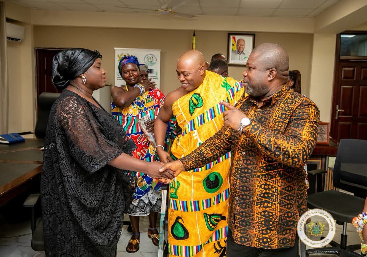 Volta Regional Minister Hon. James Gunu Receives Official Invitation to 70th Mepe Afenorto Festival Grand Durbar