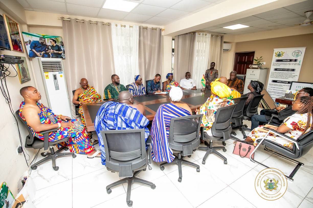 Volta Regional Minister Hon. James Gunu Receives Official Invitation to 70th Mepe Afenorto Festival Grand Durbar