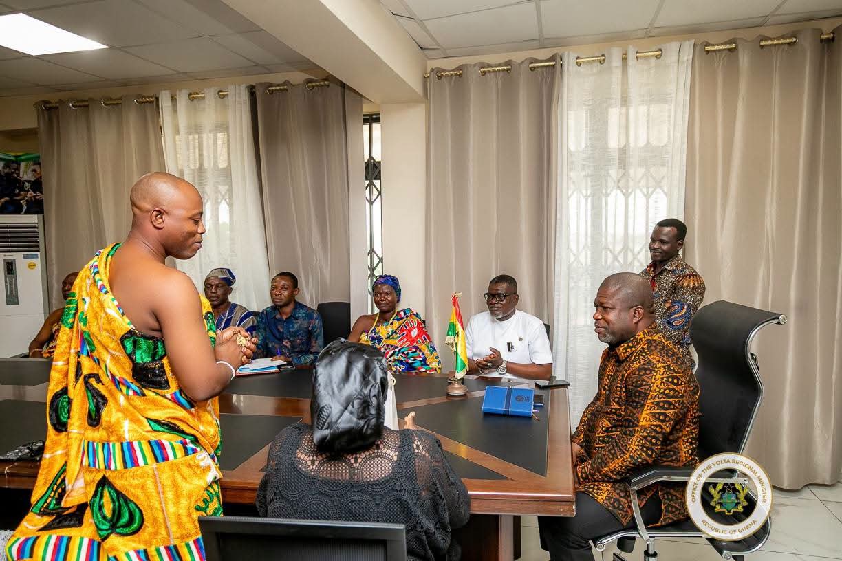 Volta Regional Minister Hon. James Gunu Receives Official Invitation to 70th Mepe Afenorto Festival Grand Durbar