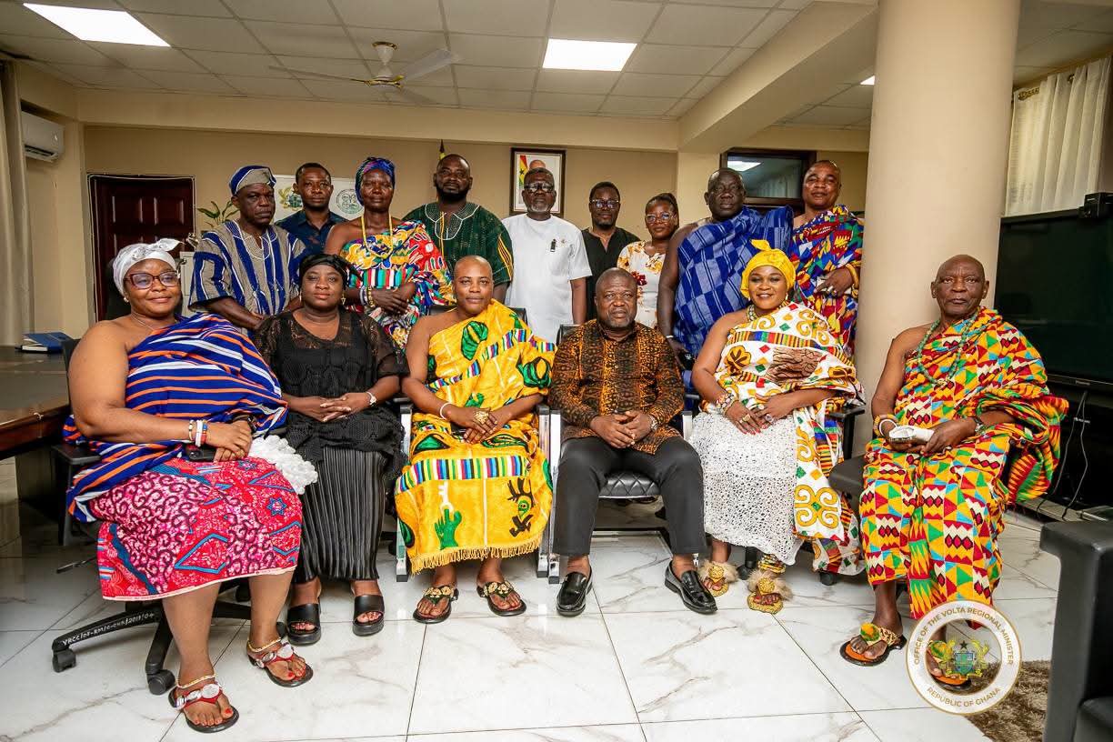 Volta Regional Minister Hon. James Gunu Receives Official Invitation to 70th Mepe Afenorto Festival Grand Durbar