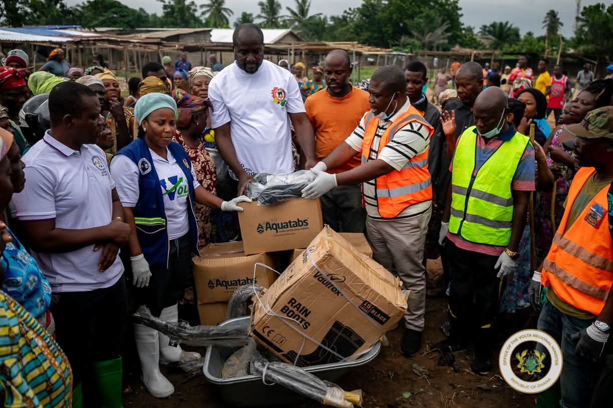 “Our Actions, Our Future”: Hon. James Gunu Joins Volta Residents in National Sanitation Drive