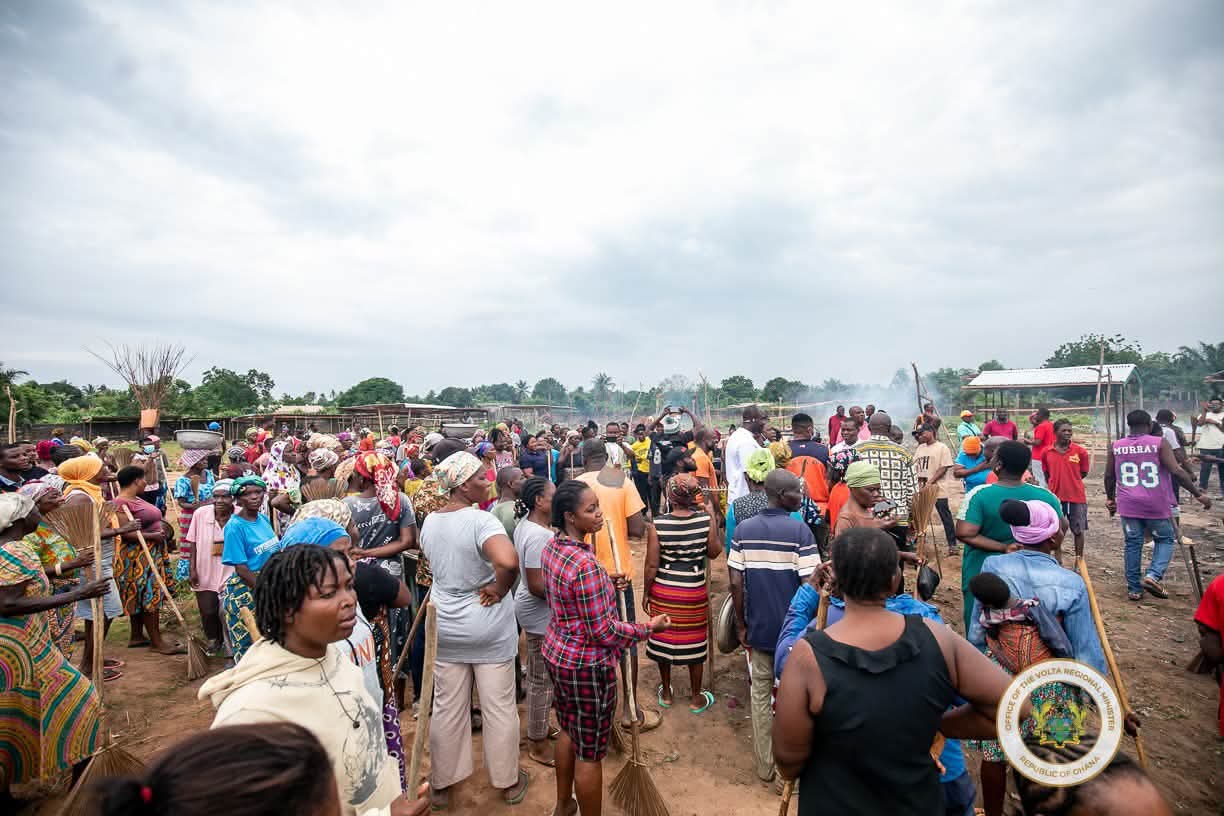 “Our Actions, Our Future”: Hon. James Gunu Joins Volta Residents in National Sanitation Drive