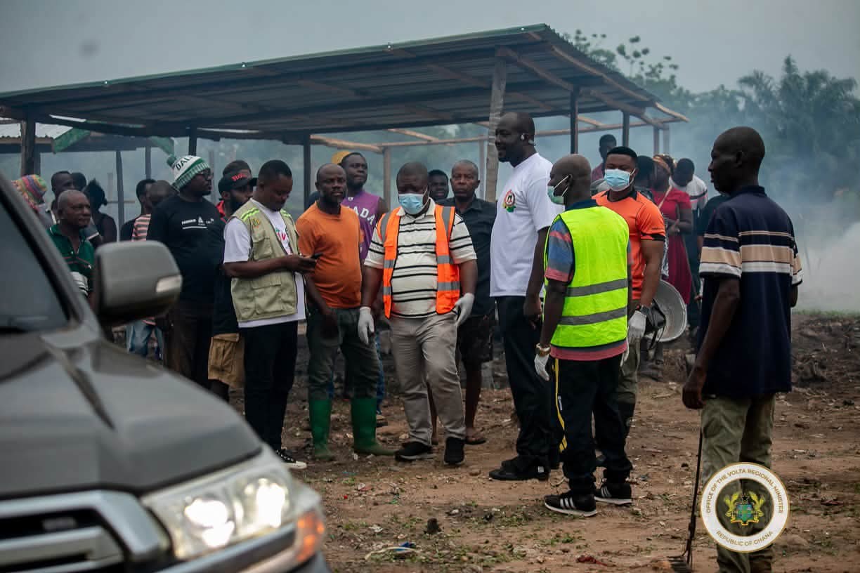 “Our Actions, Our Future”: Hon. James Gunu Joins Volta Residents in National Sanitation Drive