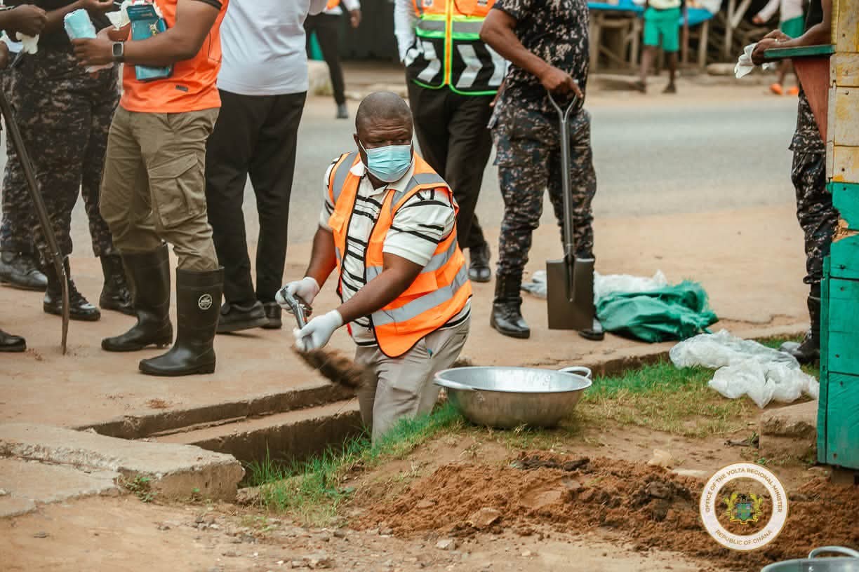 “Our Actions, Our Future”: Hon. James Gunu Joins Volta Residents in National Sanitation Drive