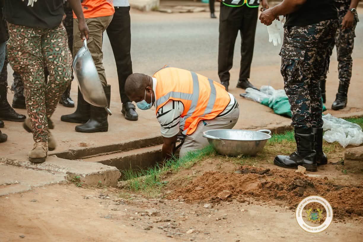 “Our Actions, Our Future”: Hon. James Gunu Joins Volta Residents in National Sanitation Drive