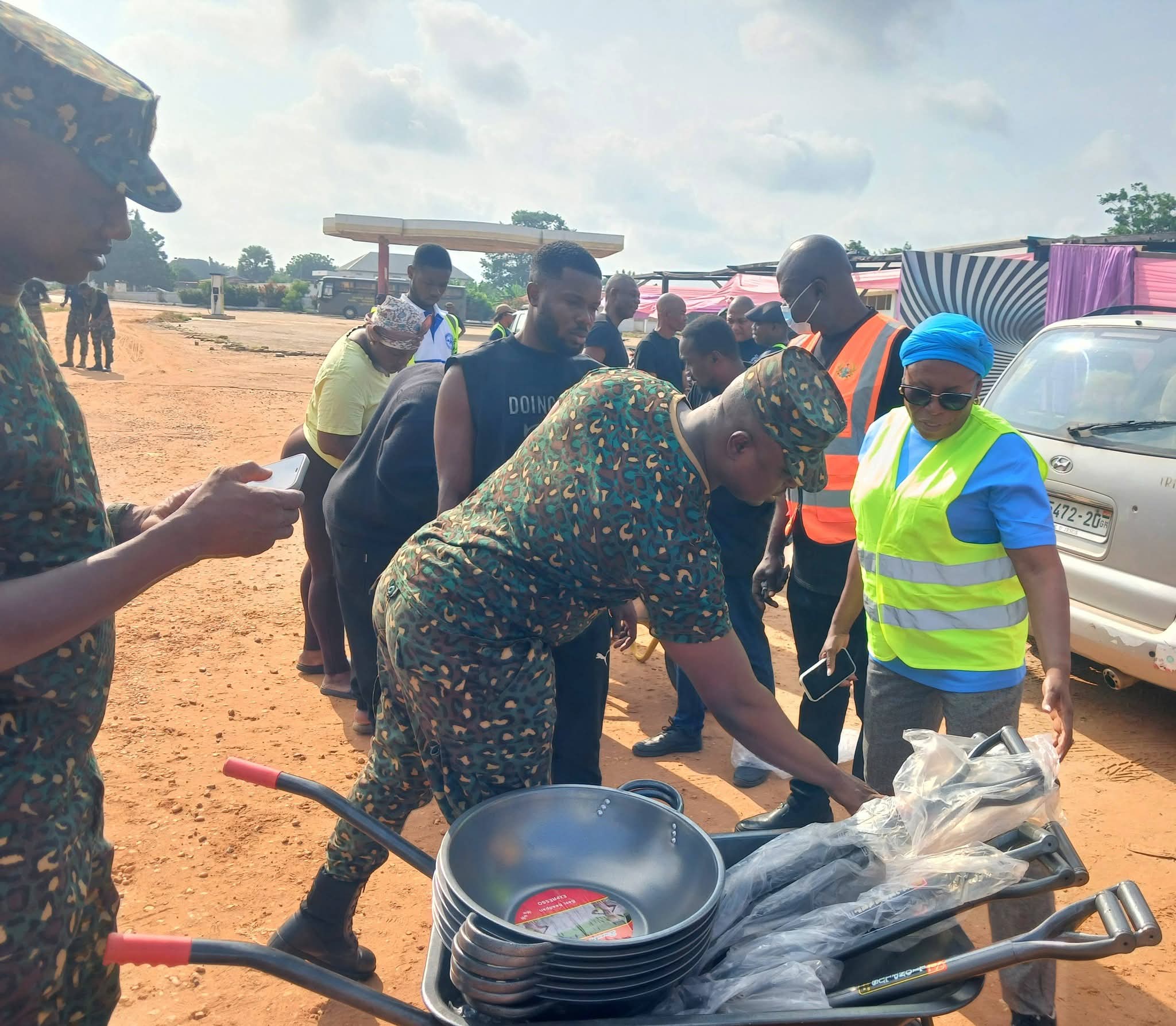 South Tongu MCE Secures Essential Tools for Day Two of Community Clean-Up Exercise