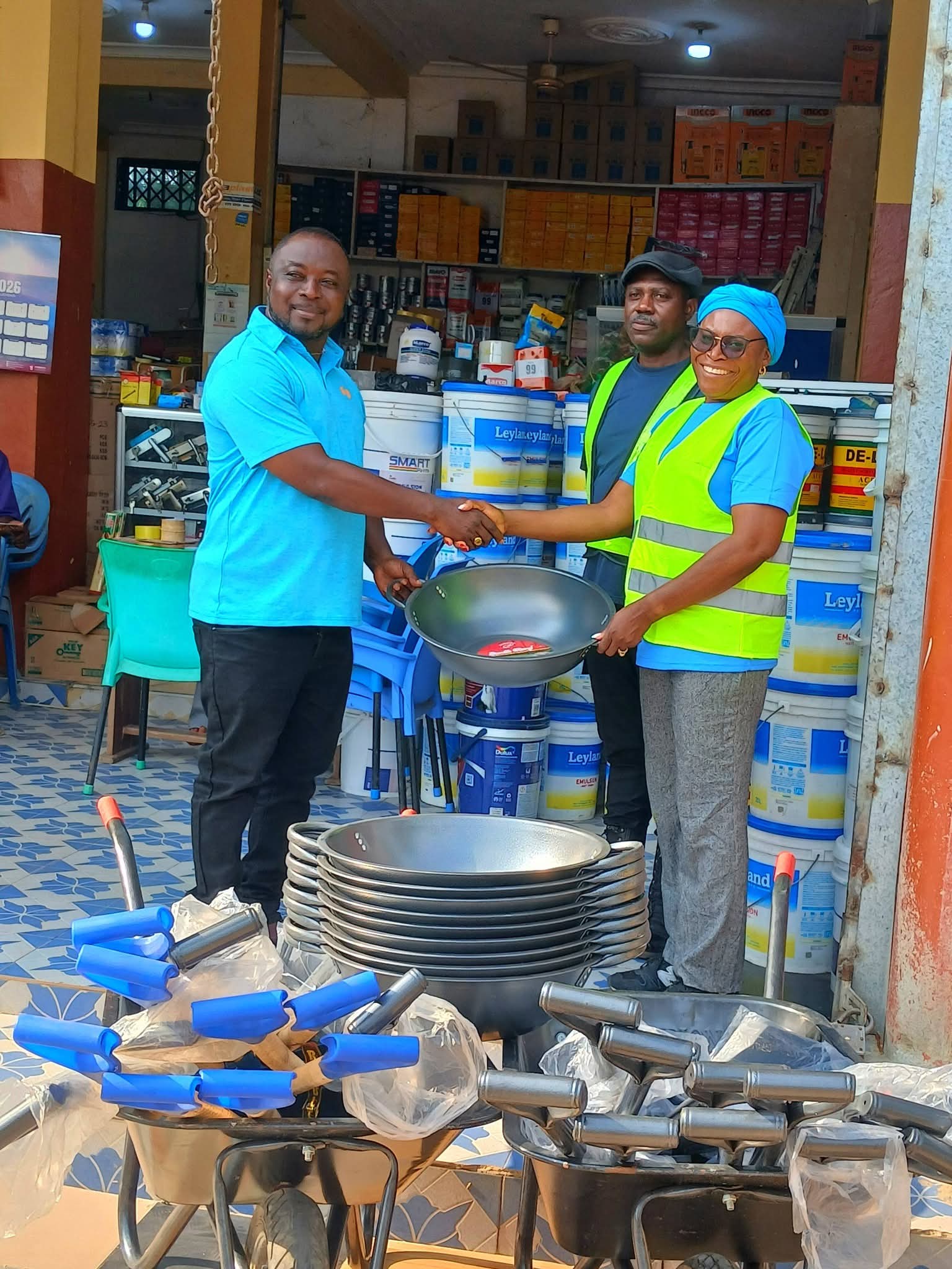 South Tongu MCE Secures Essential Tools for Day Two of Community Clean-Up Exercise