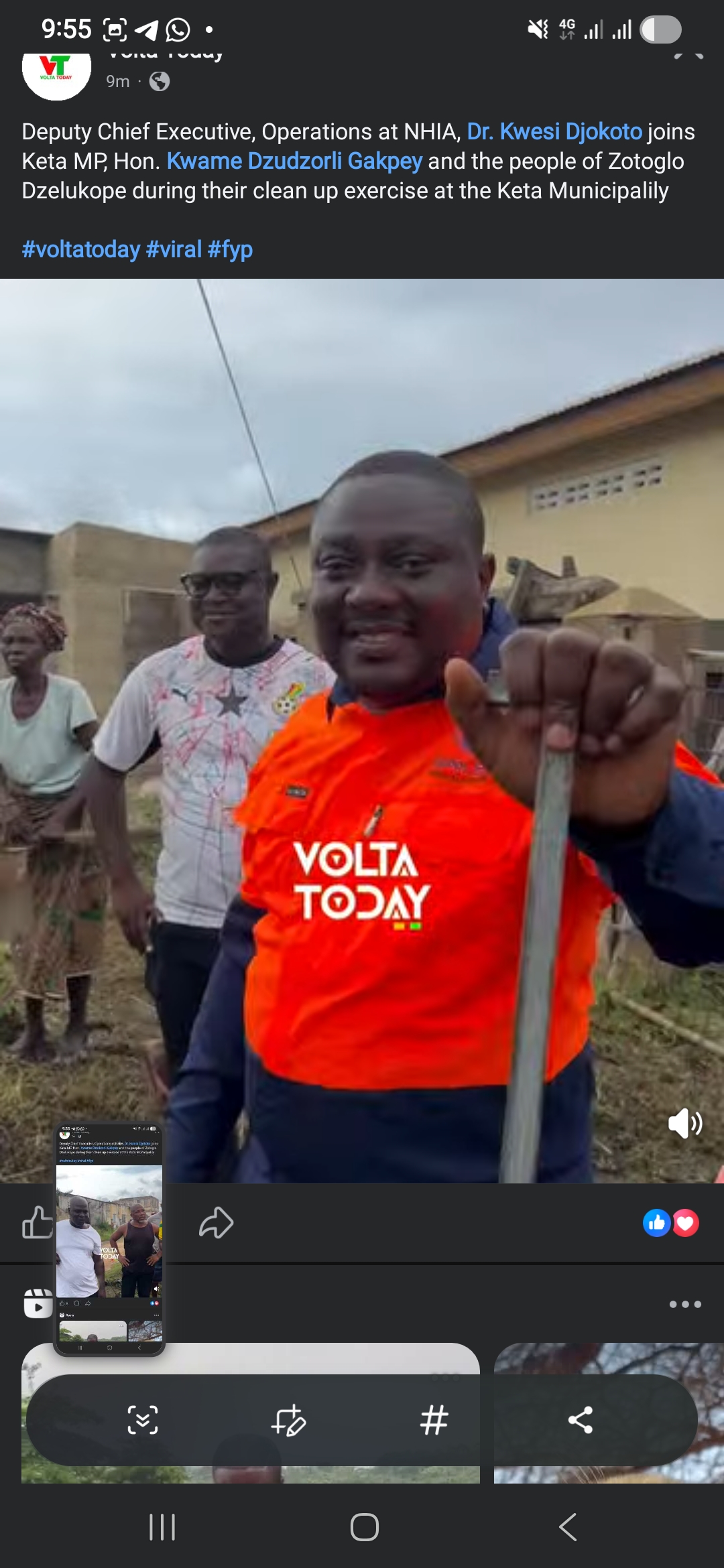 Dr. Kwesi Djokoto Joins Keta MP and Zotoglo Dzelukope Residents for Massive Clean-Up Exercise in Keta Municipality