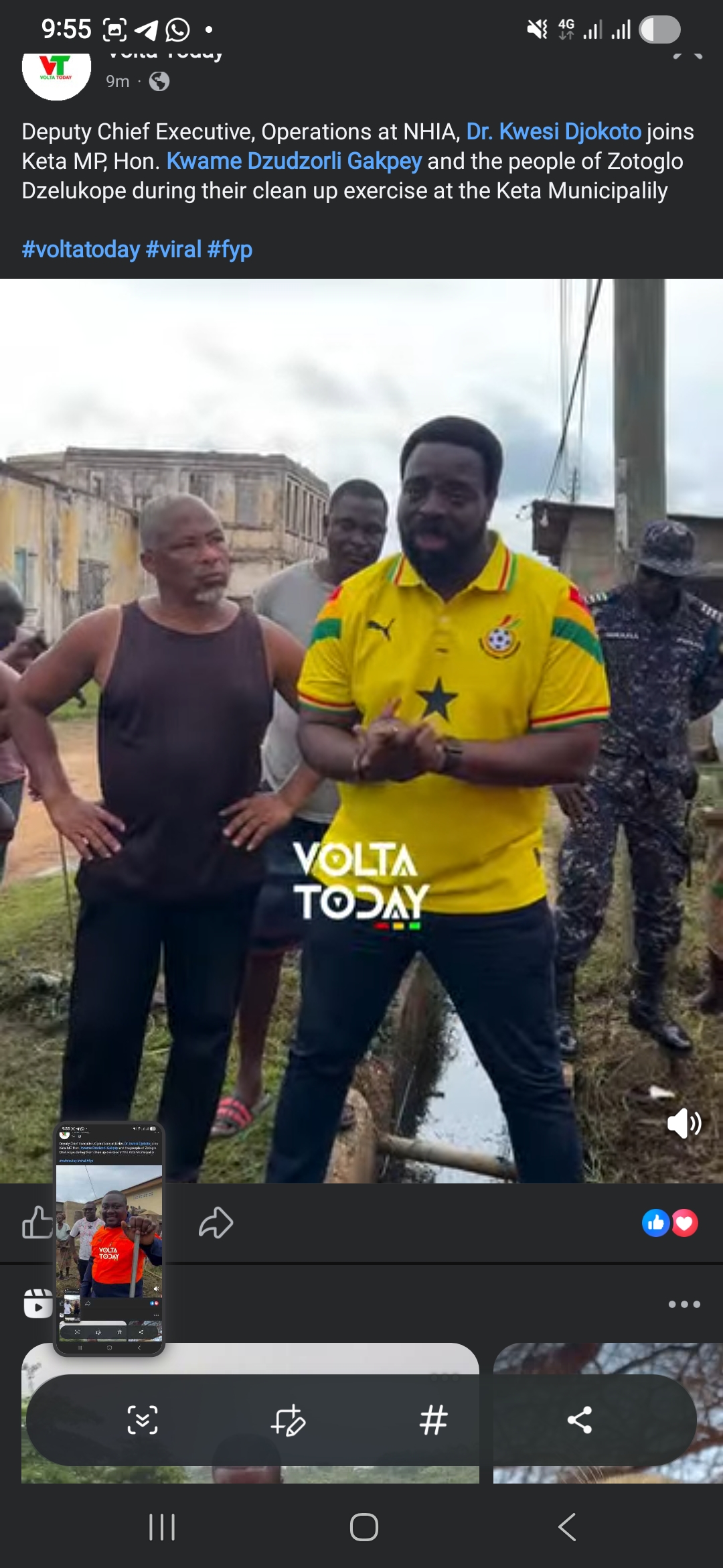 Dr. Kwesi Djokoto Joins Keta MP and Zotoglo Dzelukope Residents for Massive Clean-Up Exercise in Keta Municipality