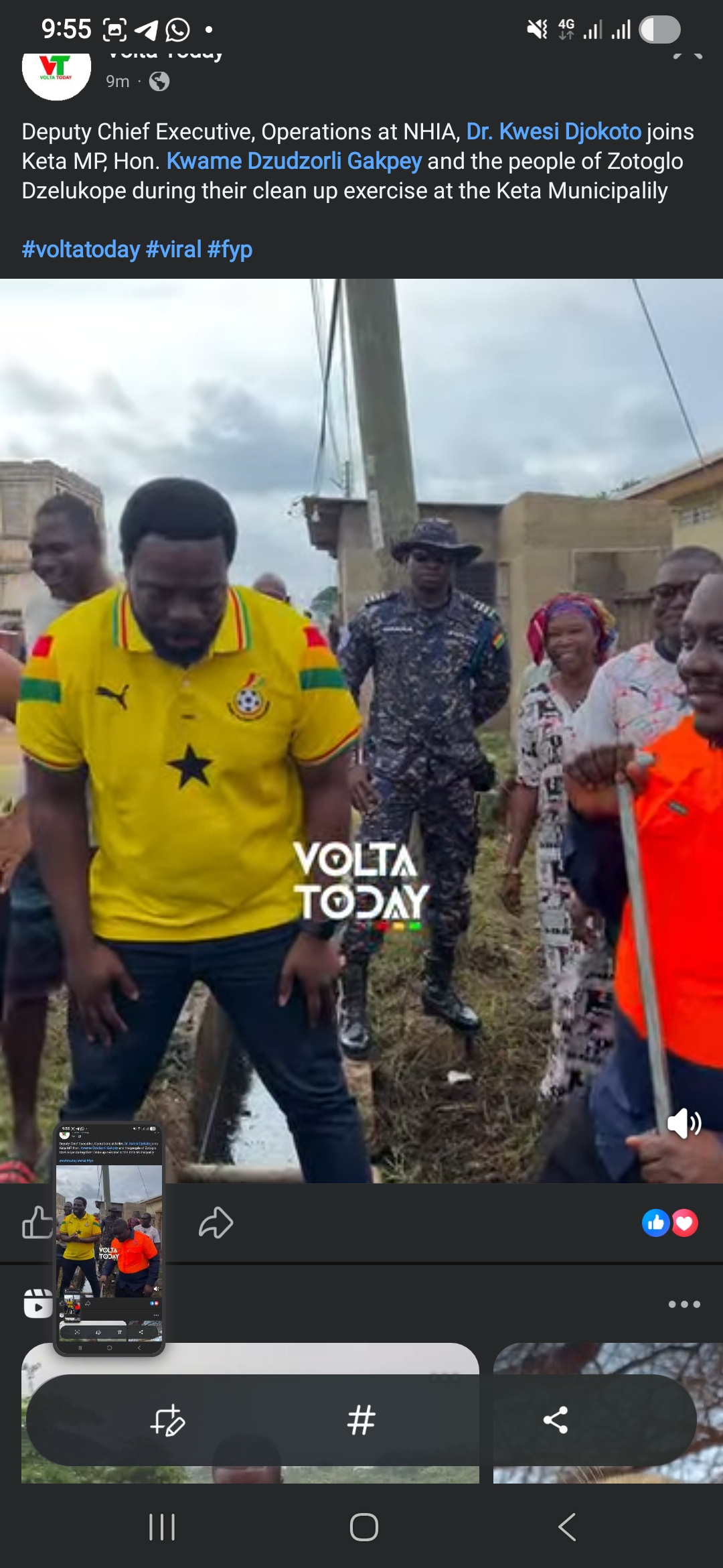 Dr. Kwesi Djokoto Joins Keta MP and Zotoglo Dzelukope Residents for Massive Clean-Up Exercise in Keta Municipality