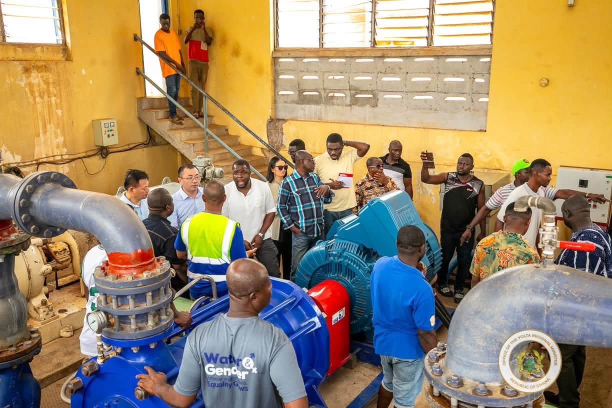 Hon James Gunu, Chinese Investors Explore Expansion at Kpeve Water Pumping Station