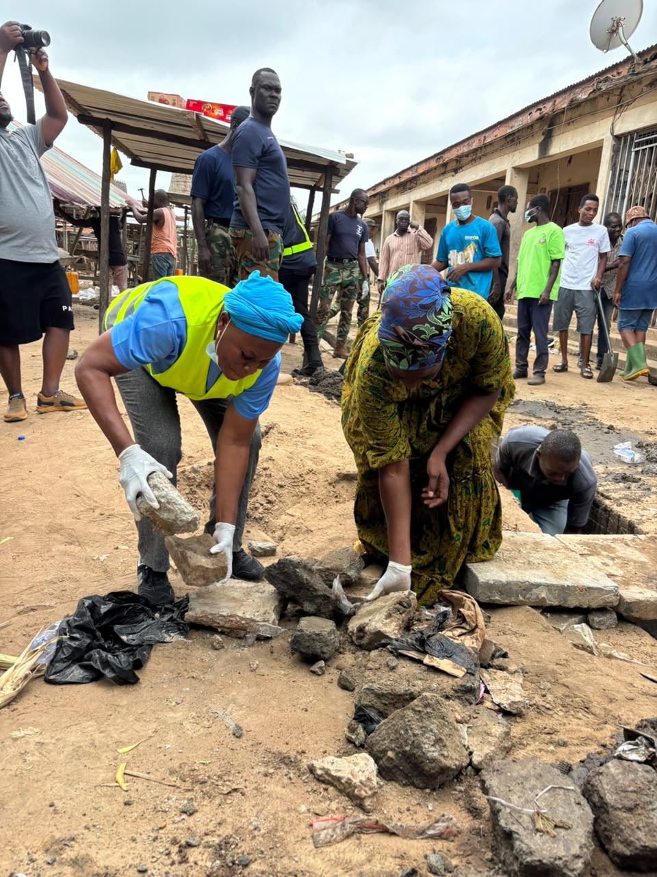 Massive Cleanup Exercise Transforms South Tongu as Security Services Respond to Presidential Directive