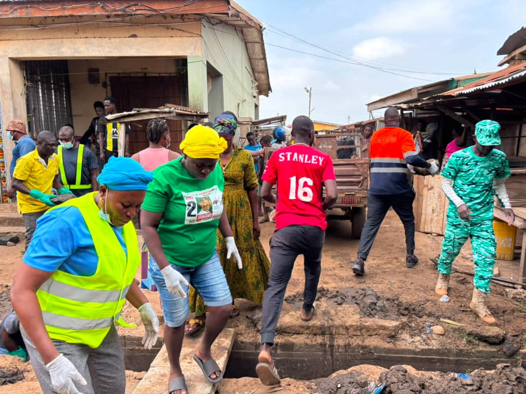 Massive Cleanup Exercise Transforms South Tongu as Security Services Respond to Presidential Directive