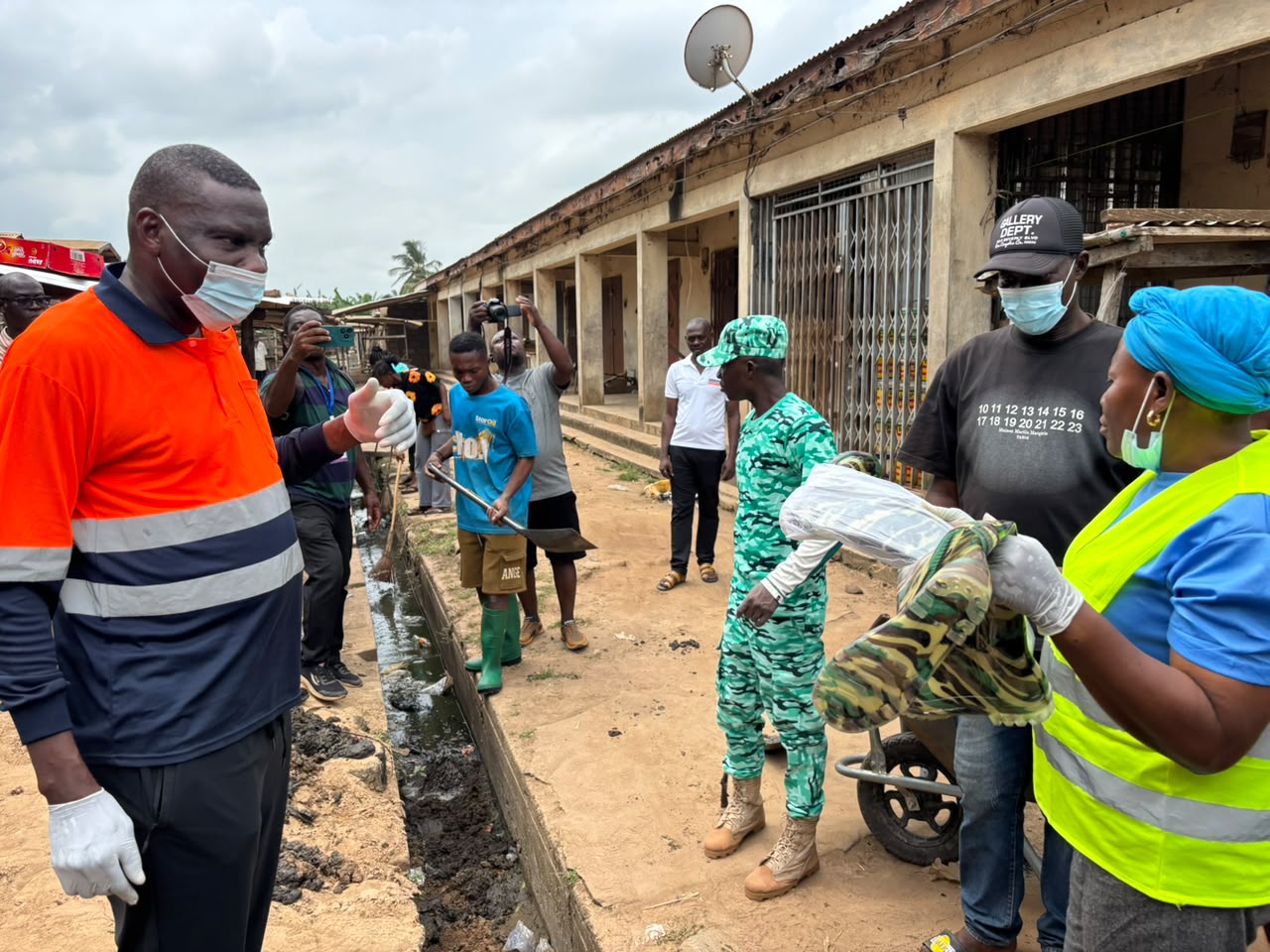 Massive Cleanup Exercise Transforms South Tongu as Security Services Respond to Presidential Directive