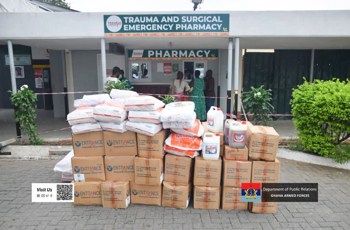 President John Dramani Mahama Donates Medical and Sanitation Supplies to 37 Military Hospital