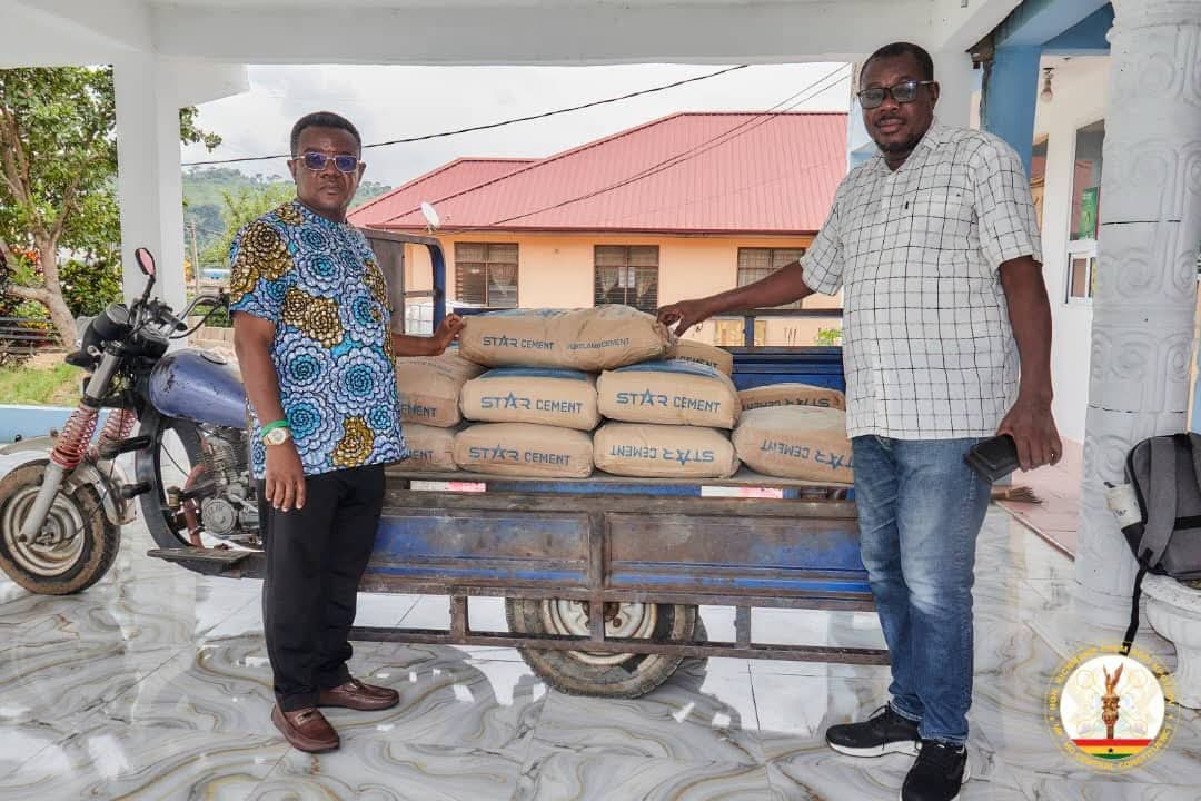 Ho Central MP Edem Kpotosu Donates 20 Bags of Cement to Support GJA Volta Press Centre Project