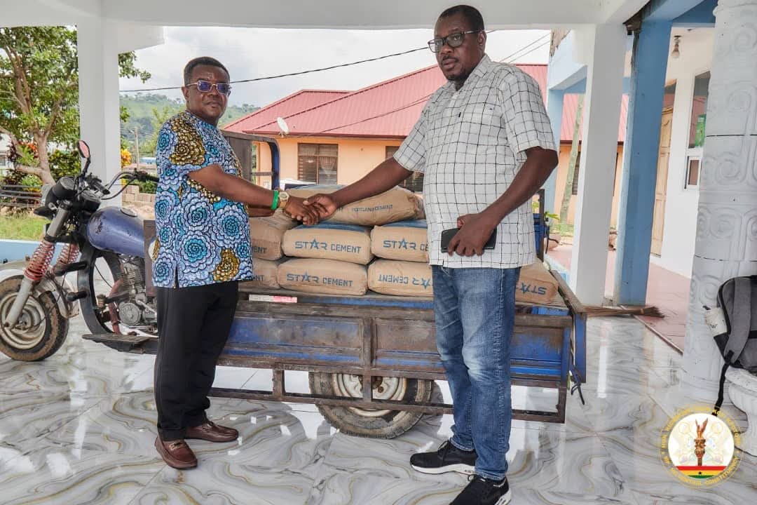 Ho Central MP Edem Kpotosu Donates 20 Bags of Cement to Support GJA Volta Press Centre Project