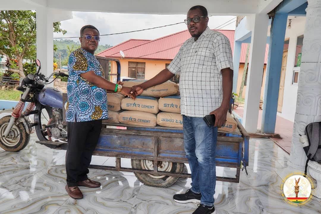 Ho Central MP Edem Kpotosu Donates 20 Bags of Cement to Support GJA Volta Press Centre Project