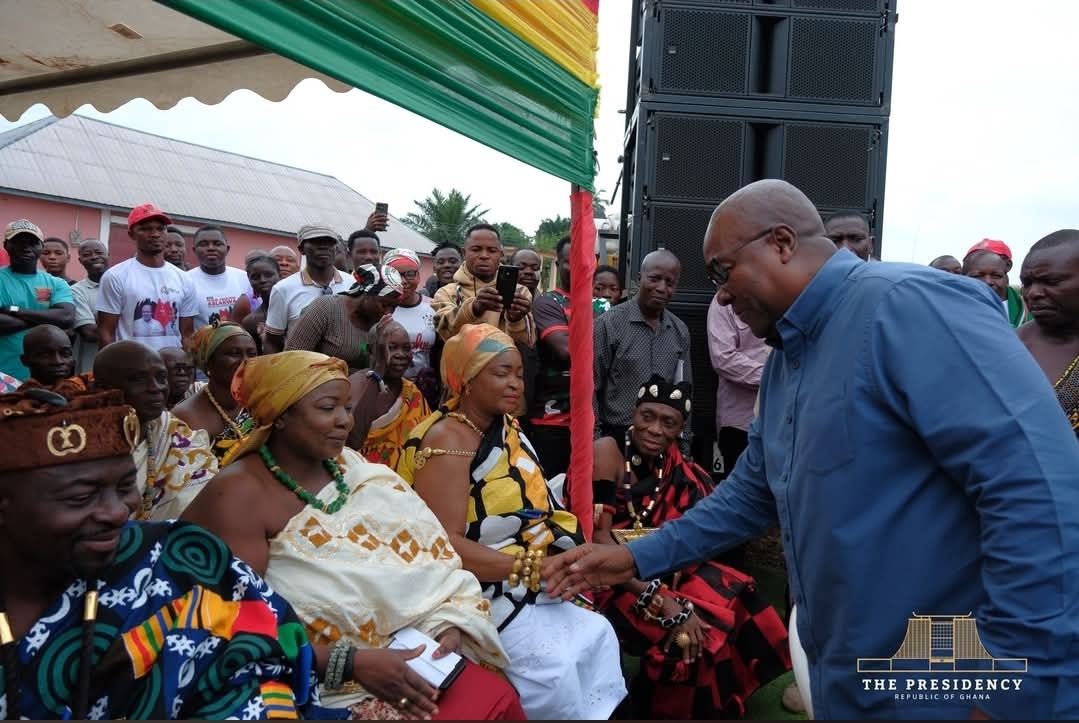 President Mahama Cuts Sod for Transformative 24-Hour Economy Model Market in Juapong